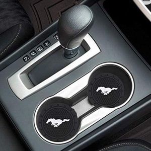 Mustang Logo Vehicle Coasters set of 4